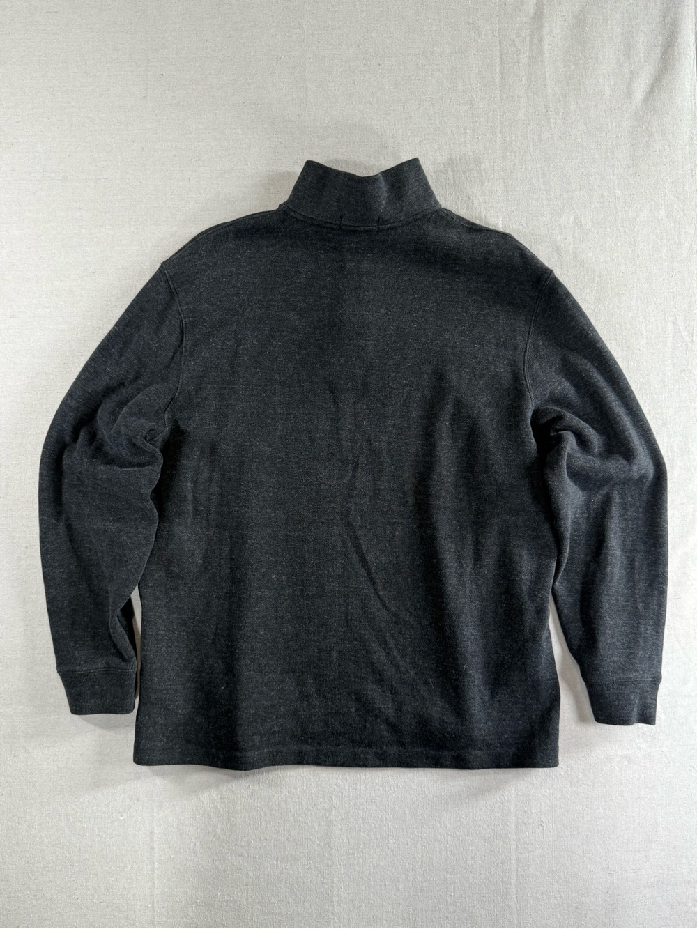 Polo Ralph Lauren Pony Quarter Zip Estate Rib Longsleeve Quarter Zip Pullover - Picture 4 of 4